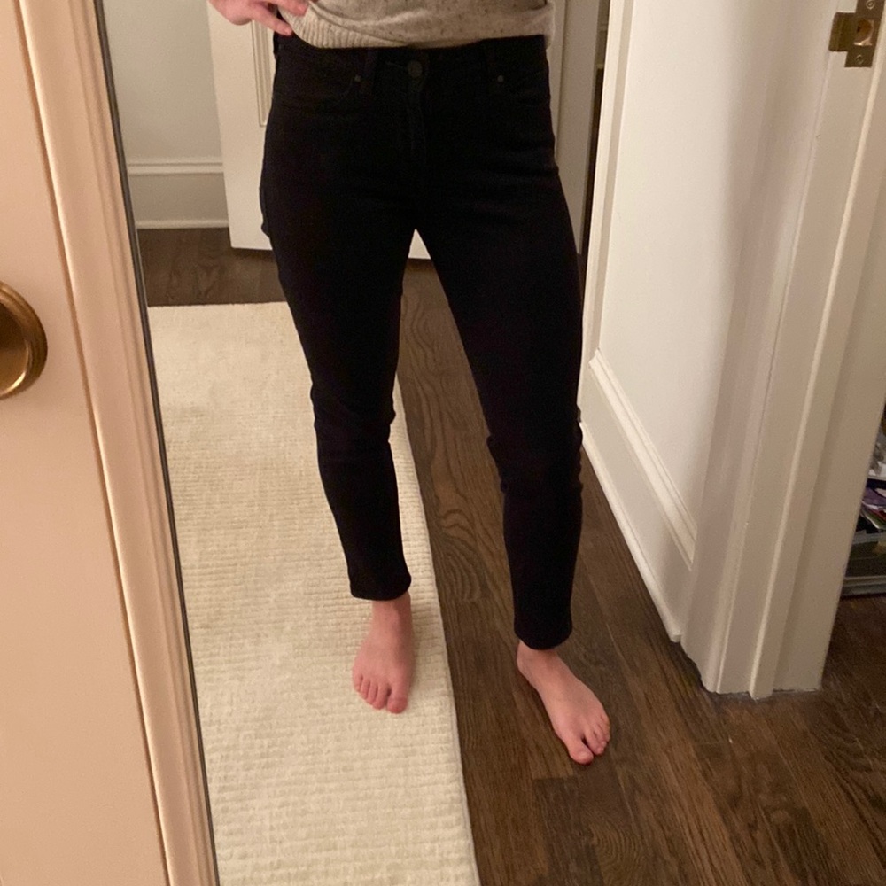 Uniqlo black skinny jeans - size 26